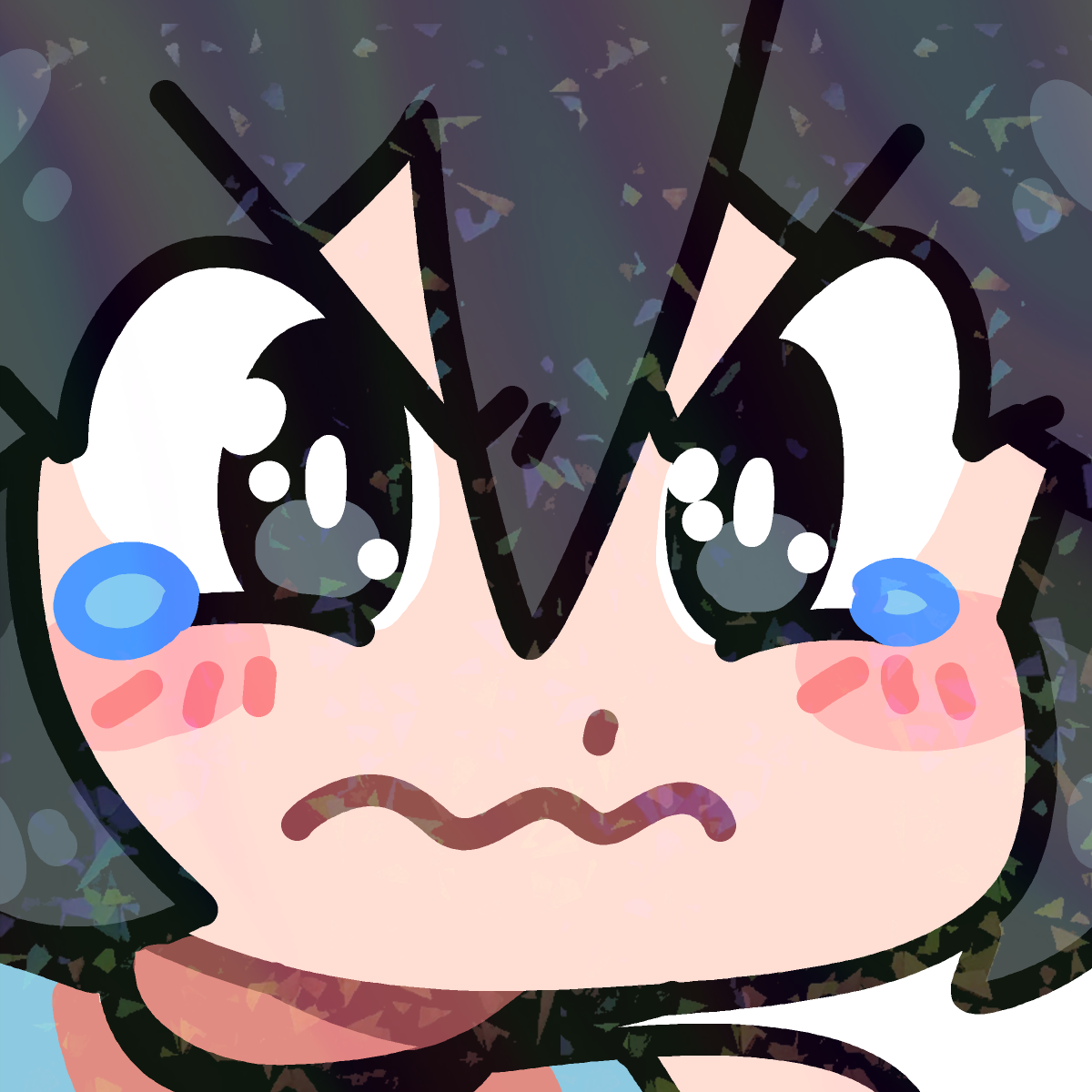 POUTING LUCIA EMOTE STICKER