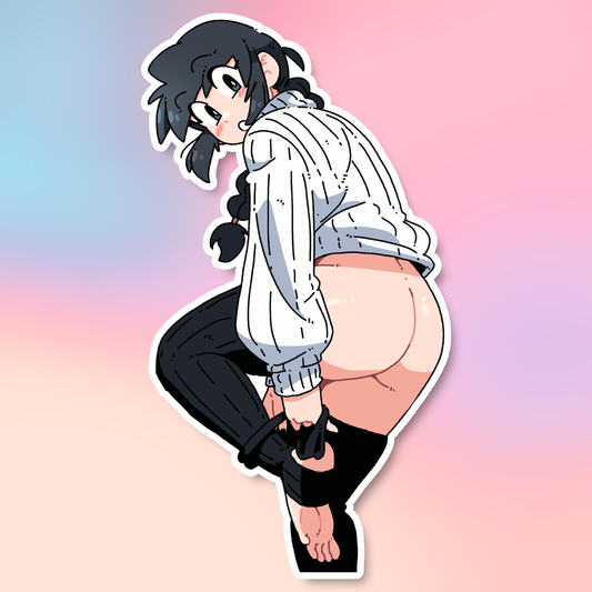 LUCIA BUTT OUT STICKER!