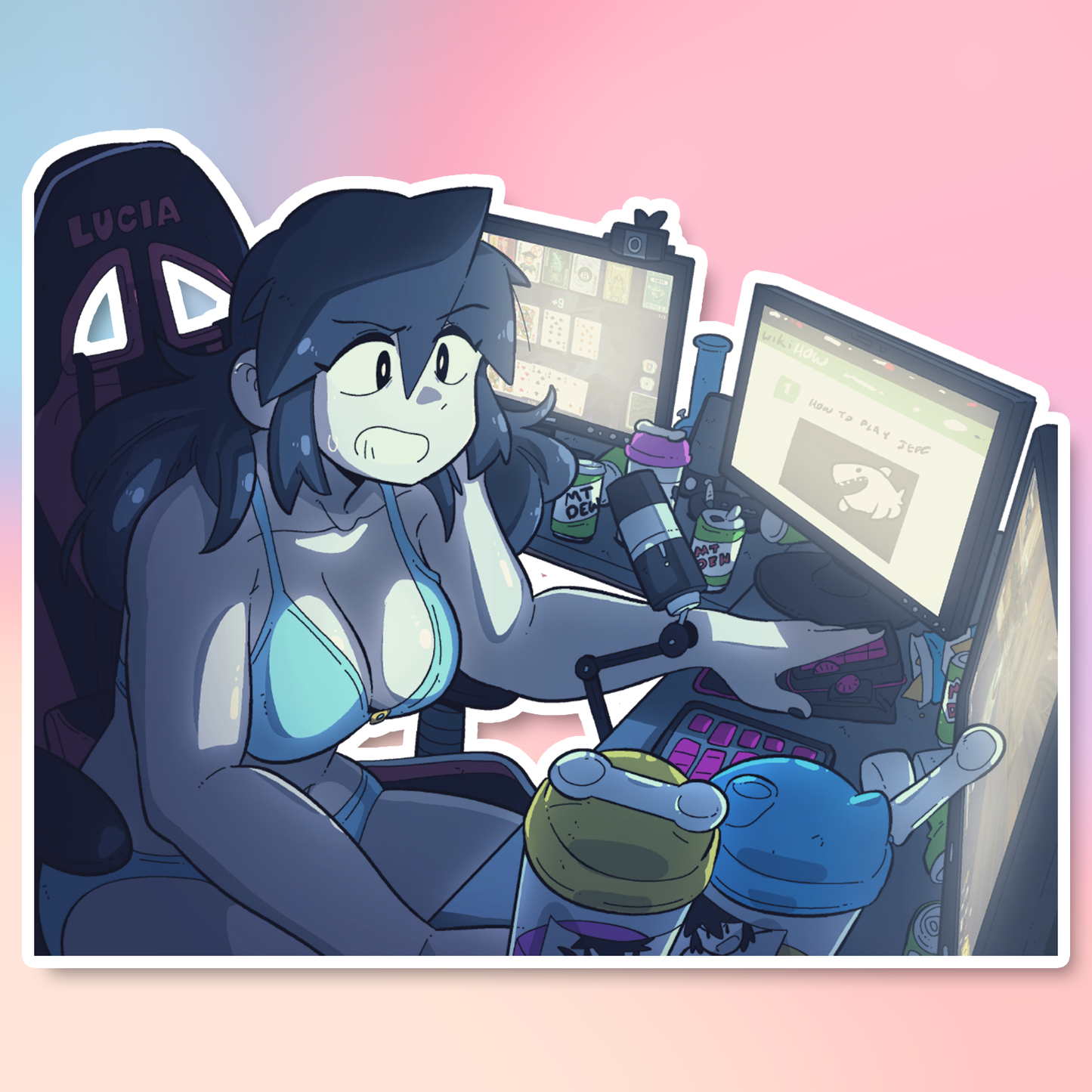LUCIA DEGENERATE STICKER!