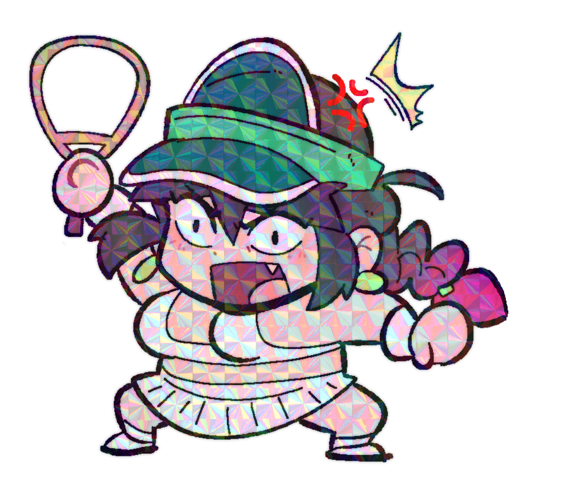 LUCIA CHIBI TENNIS STICKER!
