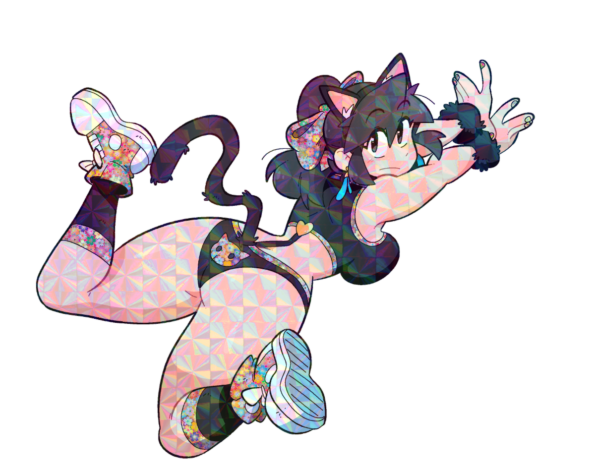 LUCIA CAT STRETCH STICKER!