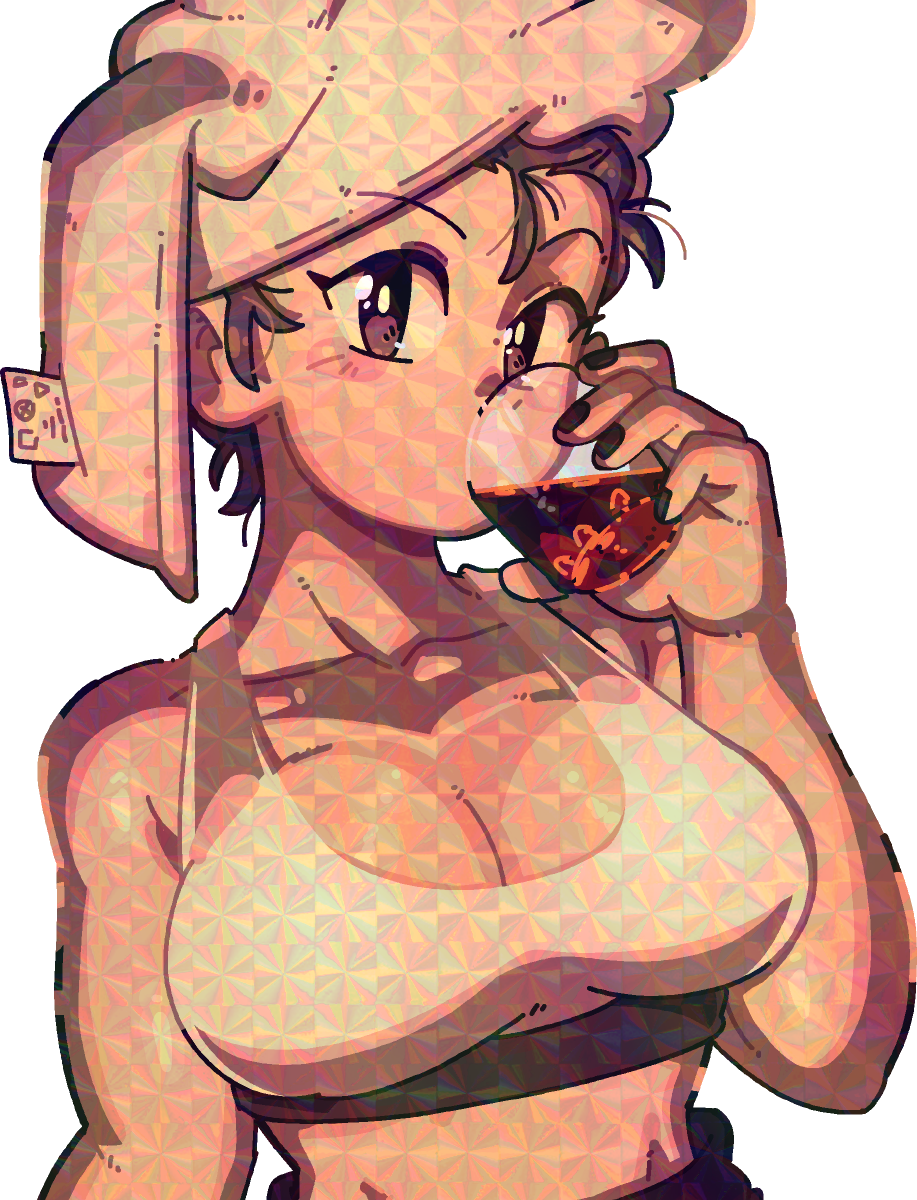 LUCIA ENJOYING A DRINK! (NSFW VARIANTS)