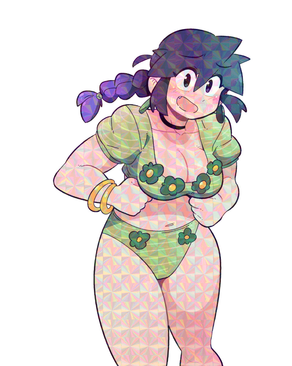 LUCIA GREEN SHIRT STICKER (NSFW VARIANTS)
