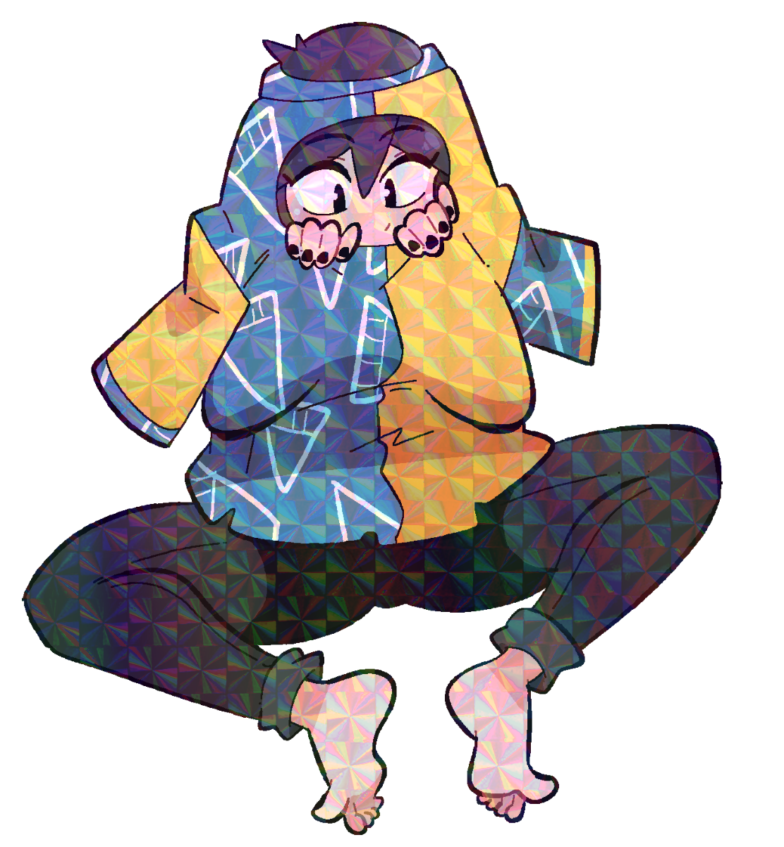 LUCIA HOLE IN SHIRT STICKER!