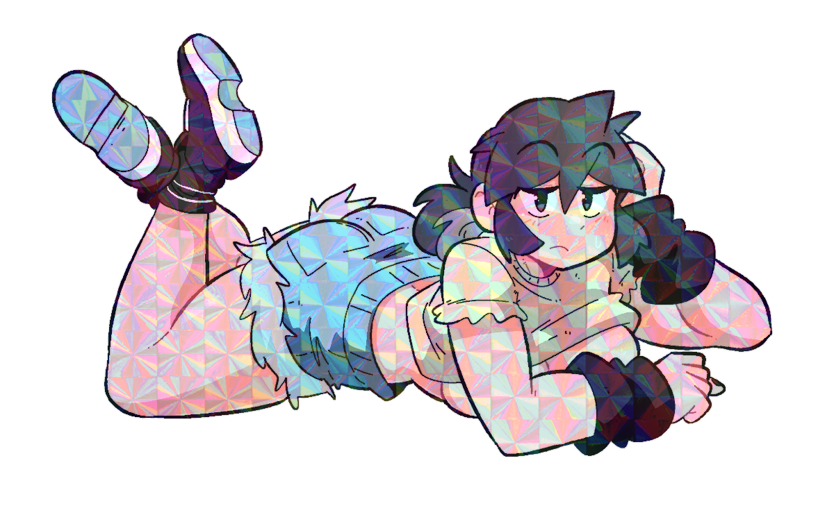 LUCIA LAYING DOWN STICKER!