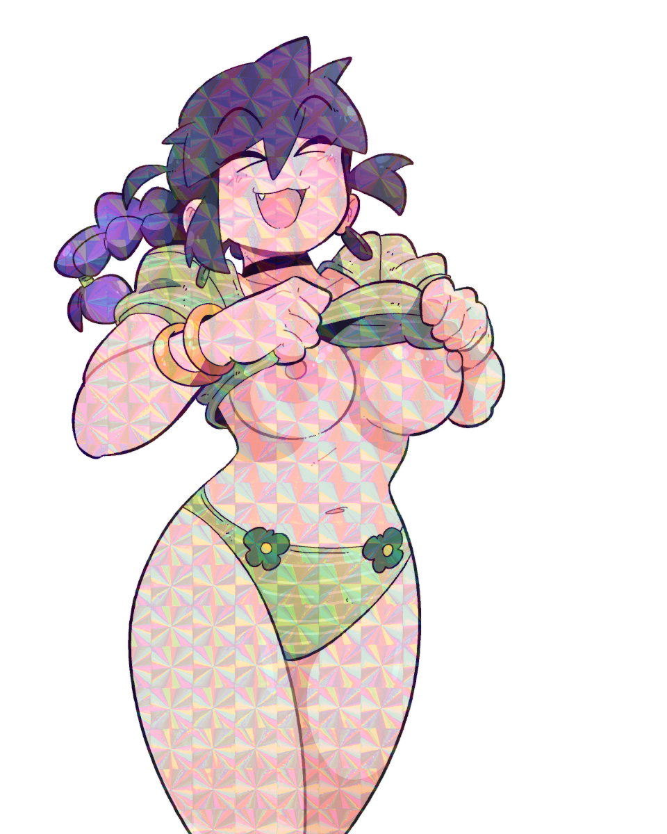 LUCIA GREEN SHIRT STICKER (NSFW VARIANTS)