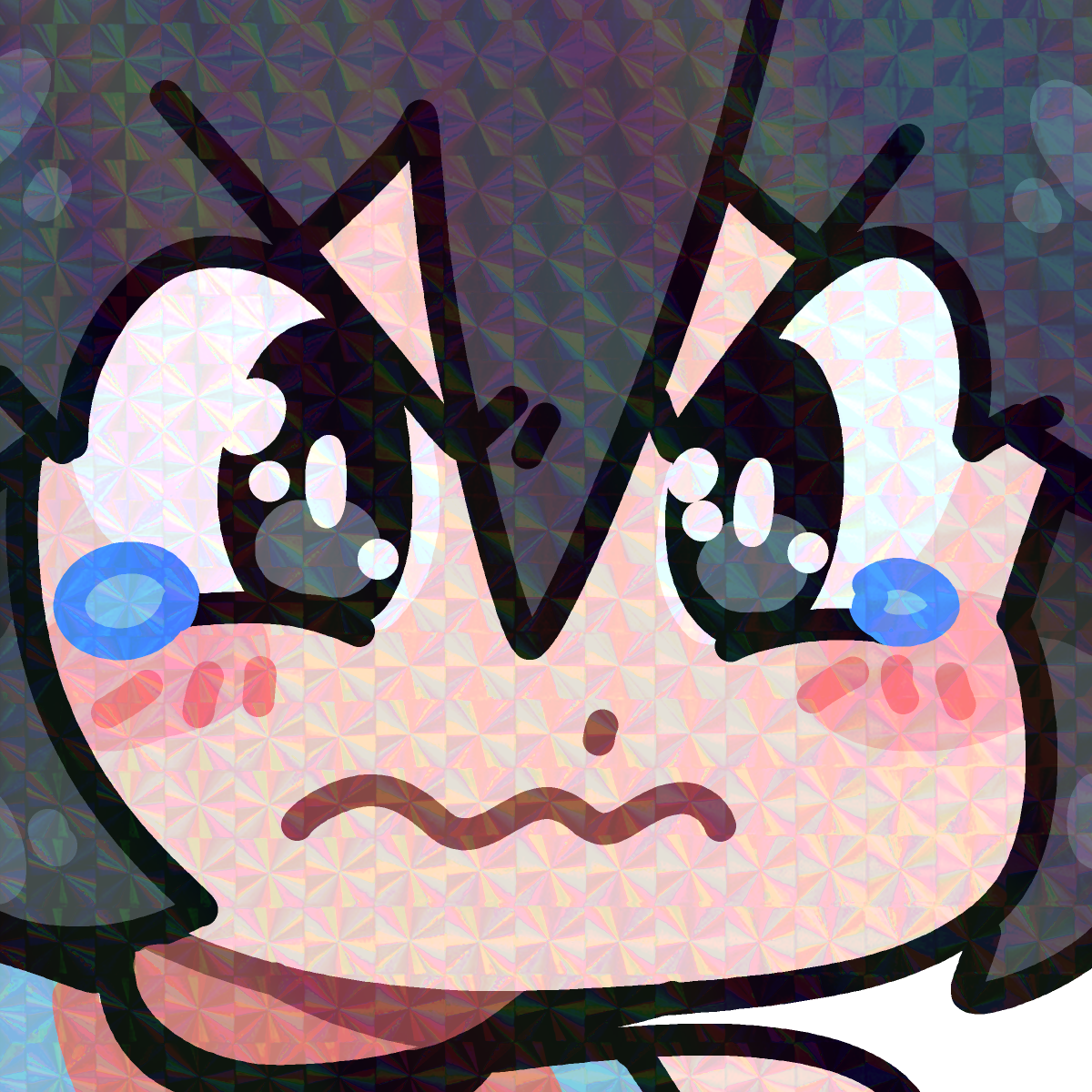 POUTING LUCIA EMOTE STICKER