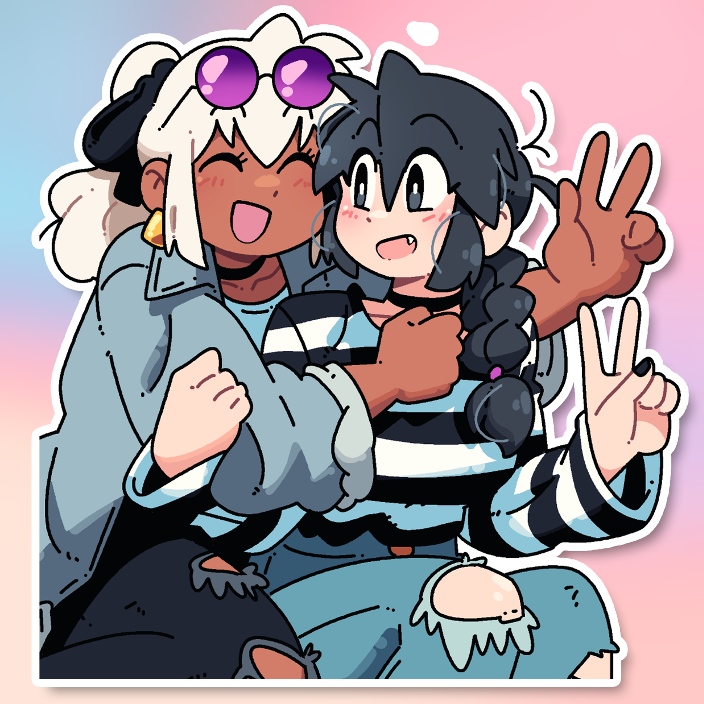 MIA AND LUCIA GAL PALS STICKER!