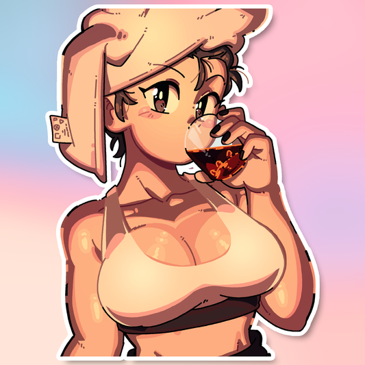 LUCIA ENJOYING A DRINK! (NSFW VARIANTS)