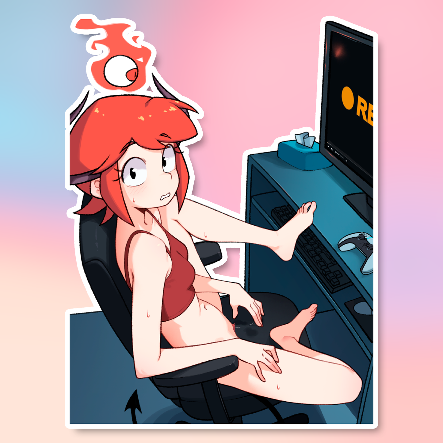 MADDIE CAUGHT STICKER! (TOBIAS WHELLER)
