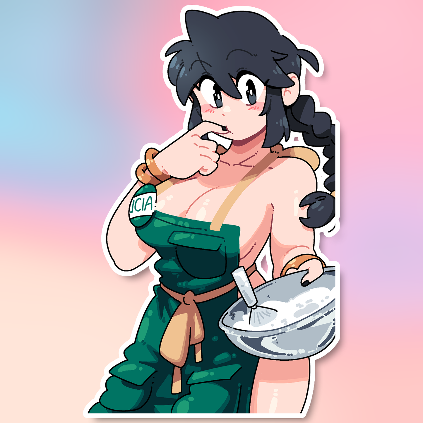 LUCIA MIXING CAKE STICKER!