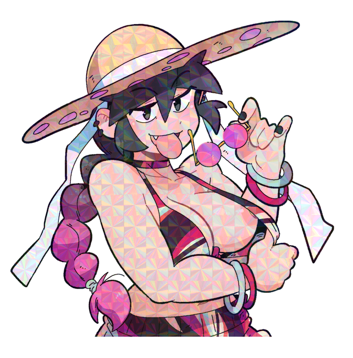 LUCIA TONGUE OUT STICKER! (NSFW)