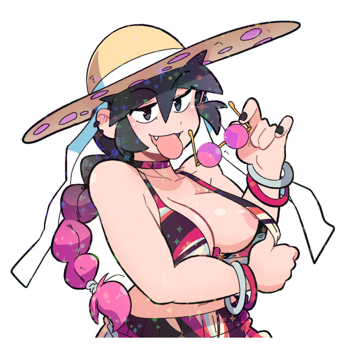 LUCIA TONGUE OUT STICKER! (NSFW)