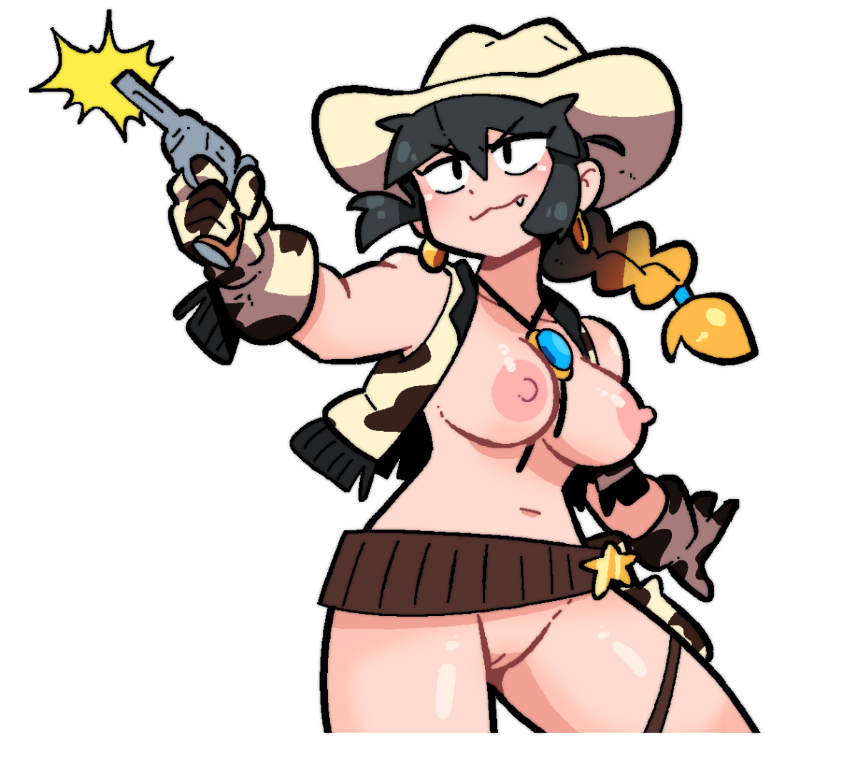 LUCIA BANG BANG COWBOY STICKER! (NSFW)