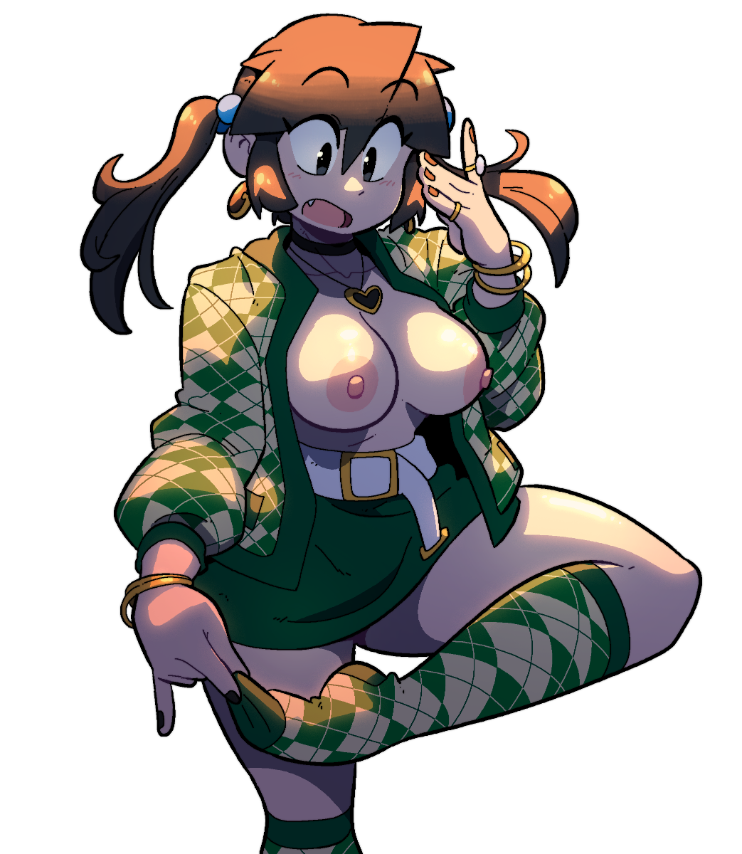 LUCIA GREEN CHECKERED SHIRT STICKER! (NSFW VARIANTS)