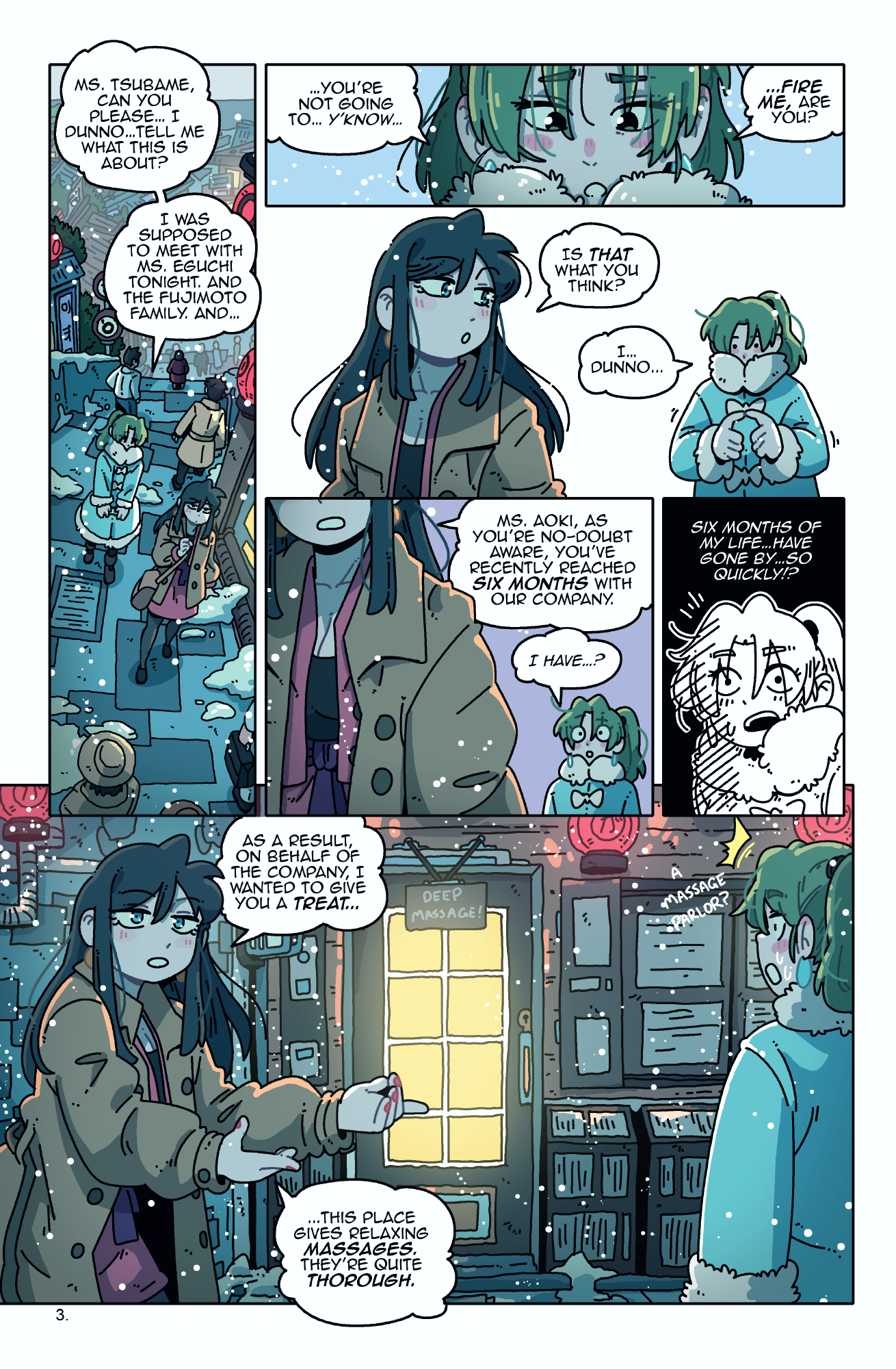 MY BOSS REWARDED MY HARD WORK BY TAKING ME TO A SEEDY MASSAGE PARLOR! FULL COMIC + BEHIND THE SCENES