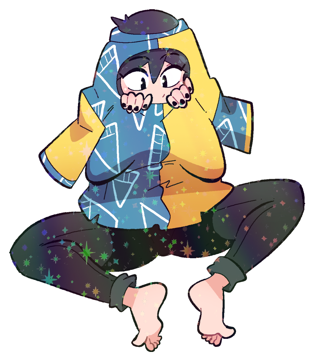 LUCIA HOLE IN SHIRT STICKER!