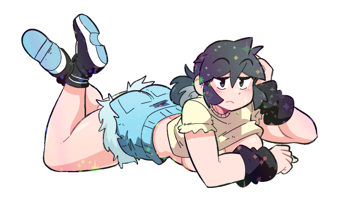 LUCIA LAYING DOWN STICKER!