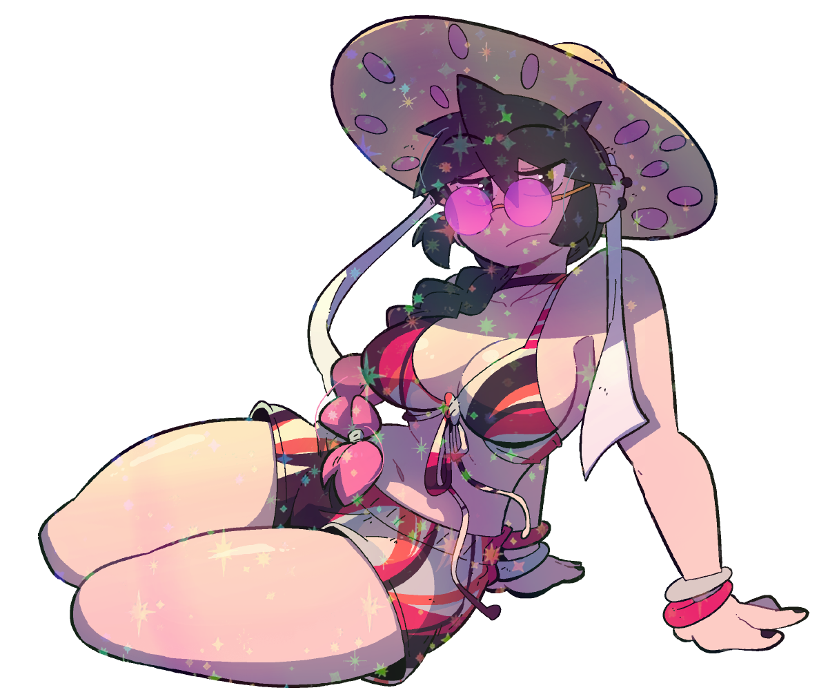 LUCIA PINK GLASSES STICKERS!