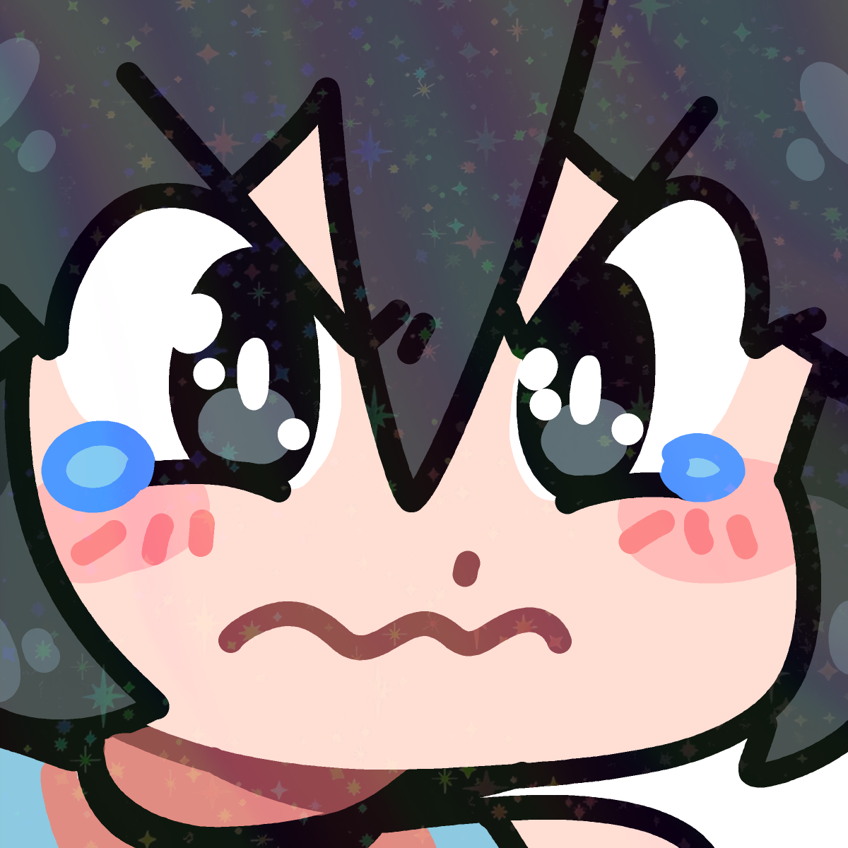 POUTING LUCIA EMOTE STICKER