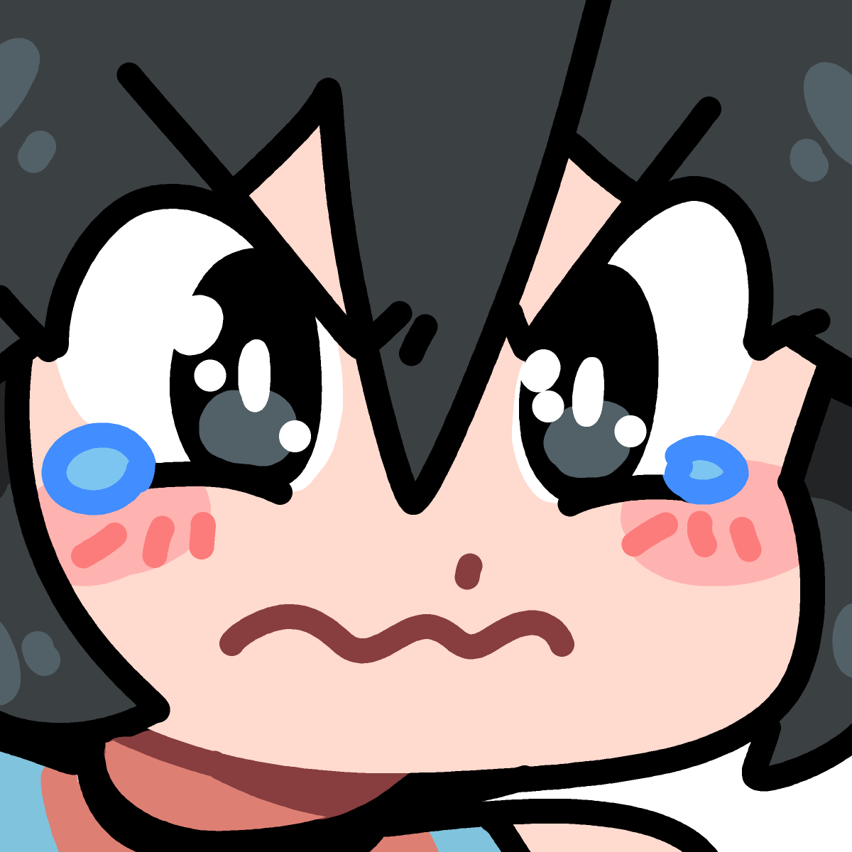 POUTING LUCIA EMOTE STICKER