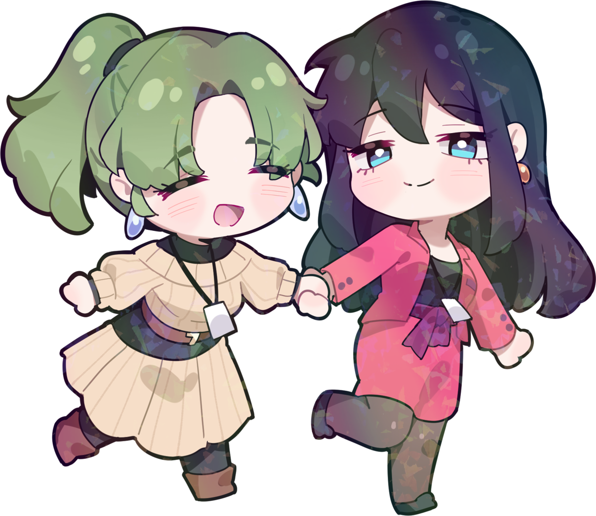 HAYATE TSUBAME AND HINA CHIBI STICKER!