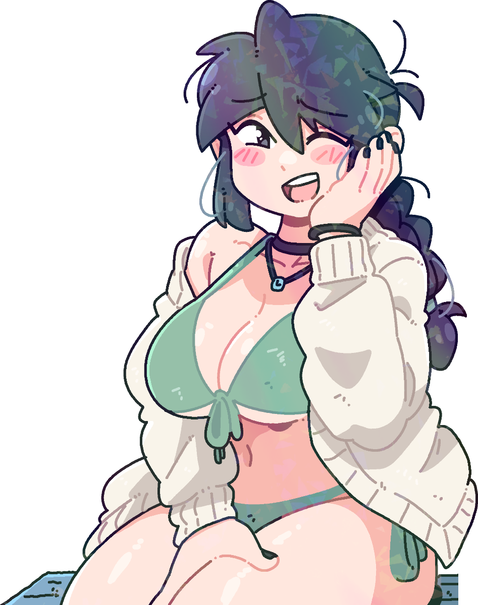 BLUSHING LUCIA STICKER!