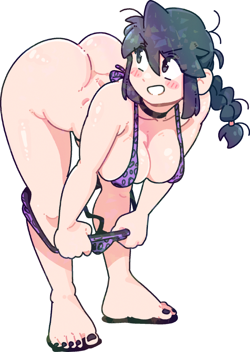 BIKINI BENDING OVER STICKER! (VARIANTS)