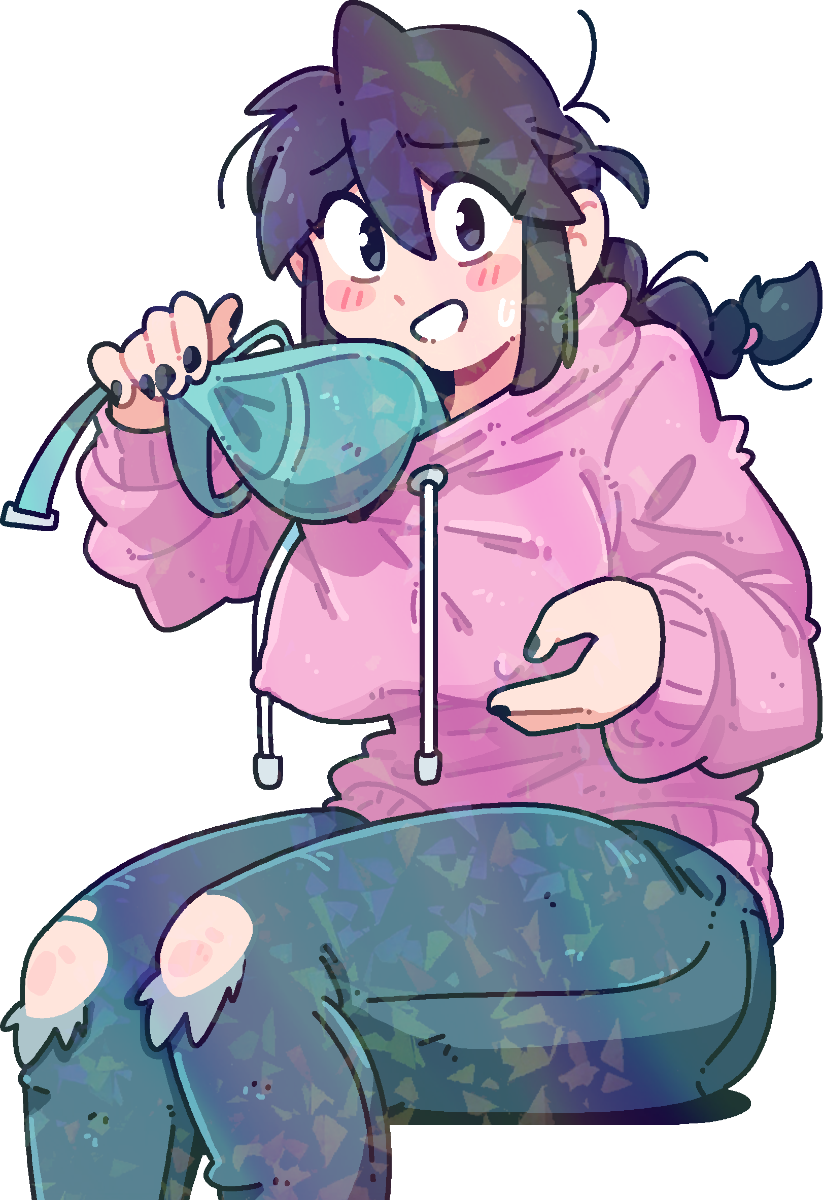 LUCIA PERKY HOODIE STICKER!