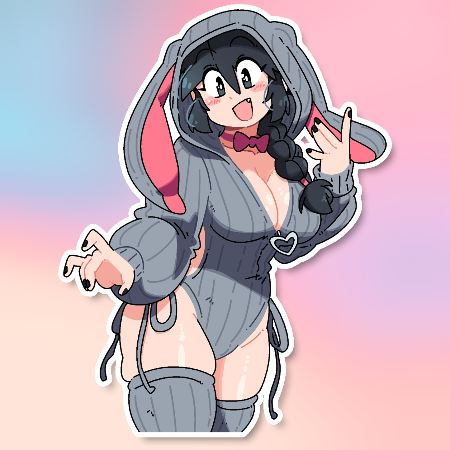 LUCIA BUNNY ONESIE STICKER!