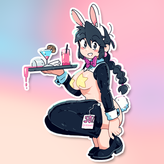 LUCIA BUNNY SPILL STICKER!