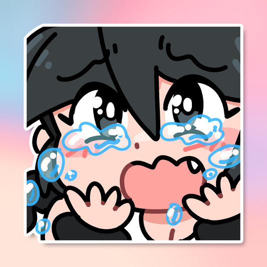 CRYING LUCIA EMOTE STICKER!
