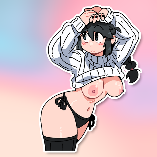 LUCIA GRAY SWEATSHIRT STICKER!