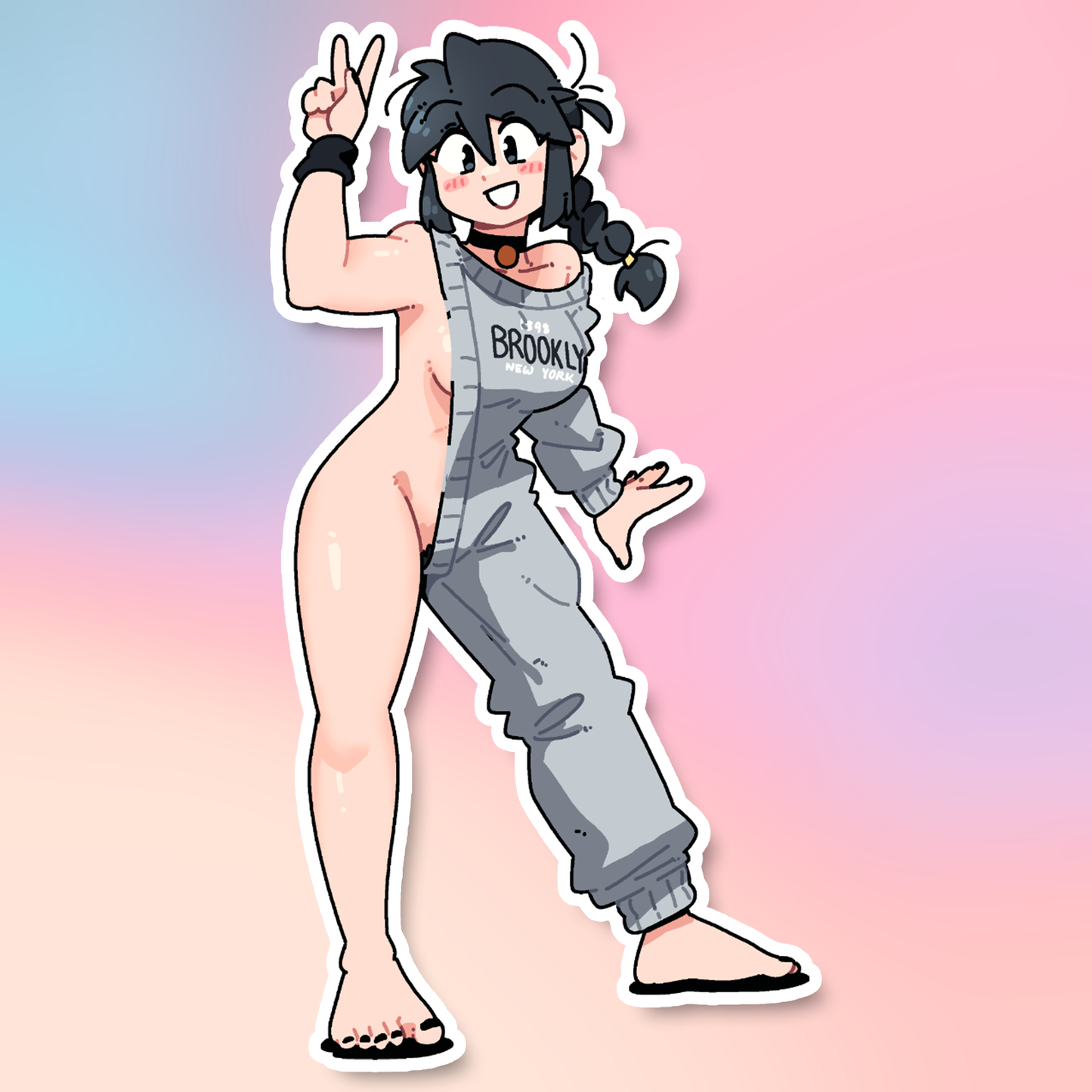 LUCIA HALF ONESIE STICKER!