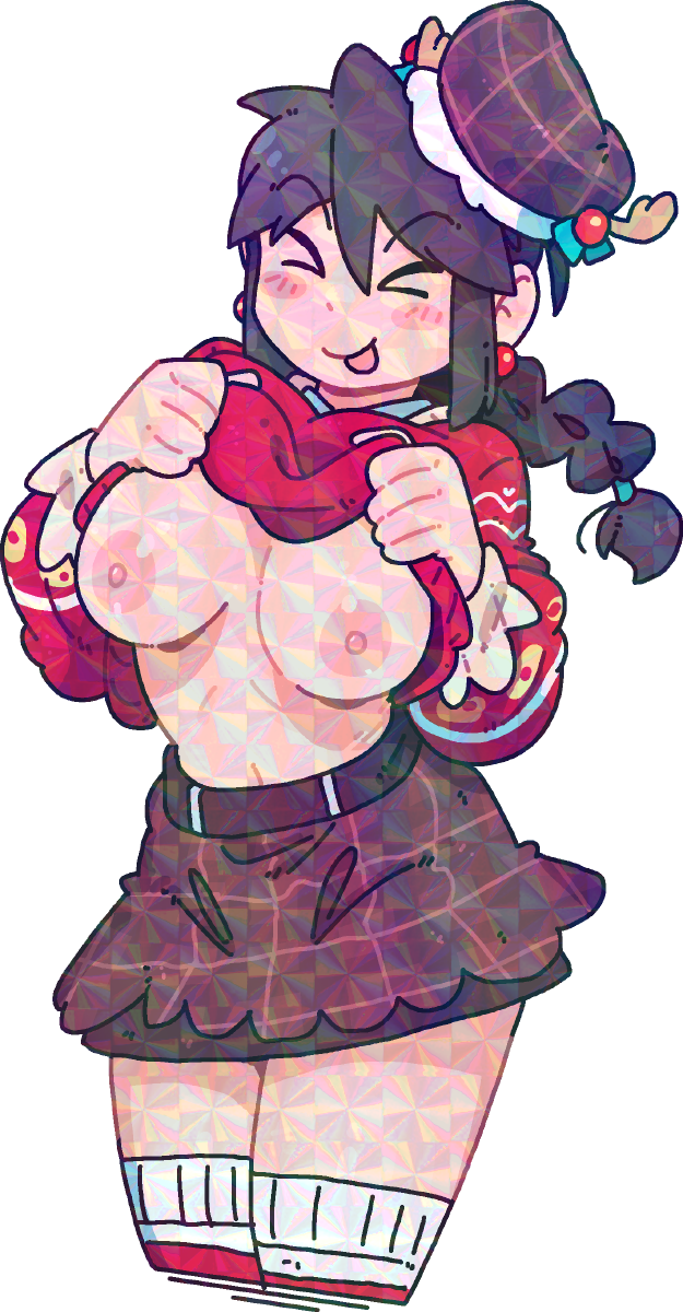 CHRISTMAS BOOBDROP LUCIA STICKER! (NSFW VARIANTS)