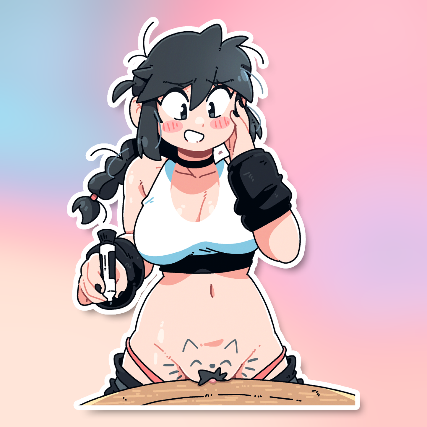 LUCIA'S KITTY STICKER!