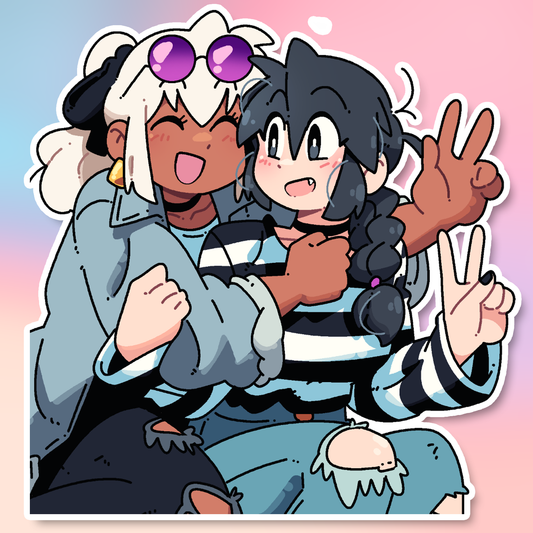 MIA AND LUCIA GAL PALS STICKER!