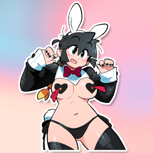 LUCIA BUNNY PASTIES STICKER!