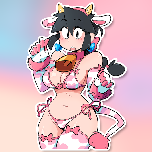 LUCIA COWKINI STICKER!
