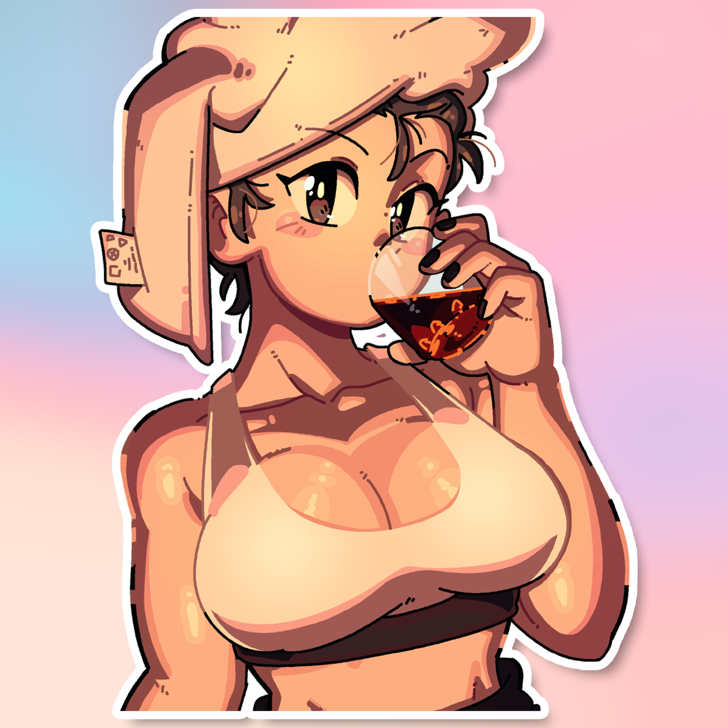 LUCIA ENJOYING A DRINK! (NSFW VARIANTS)