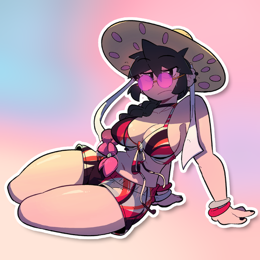 LUCIA PINK GLASSES STICKERS!