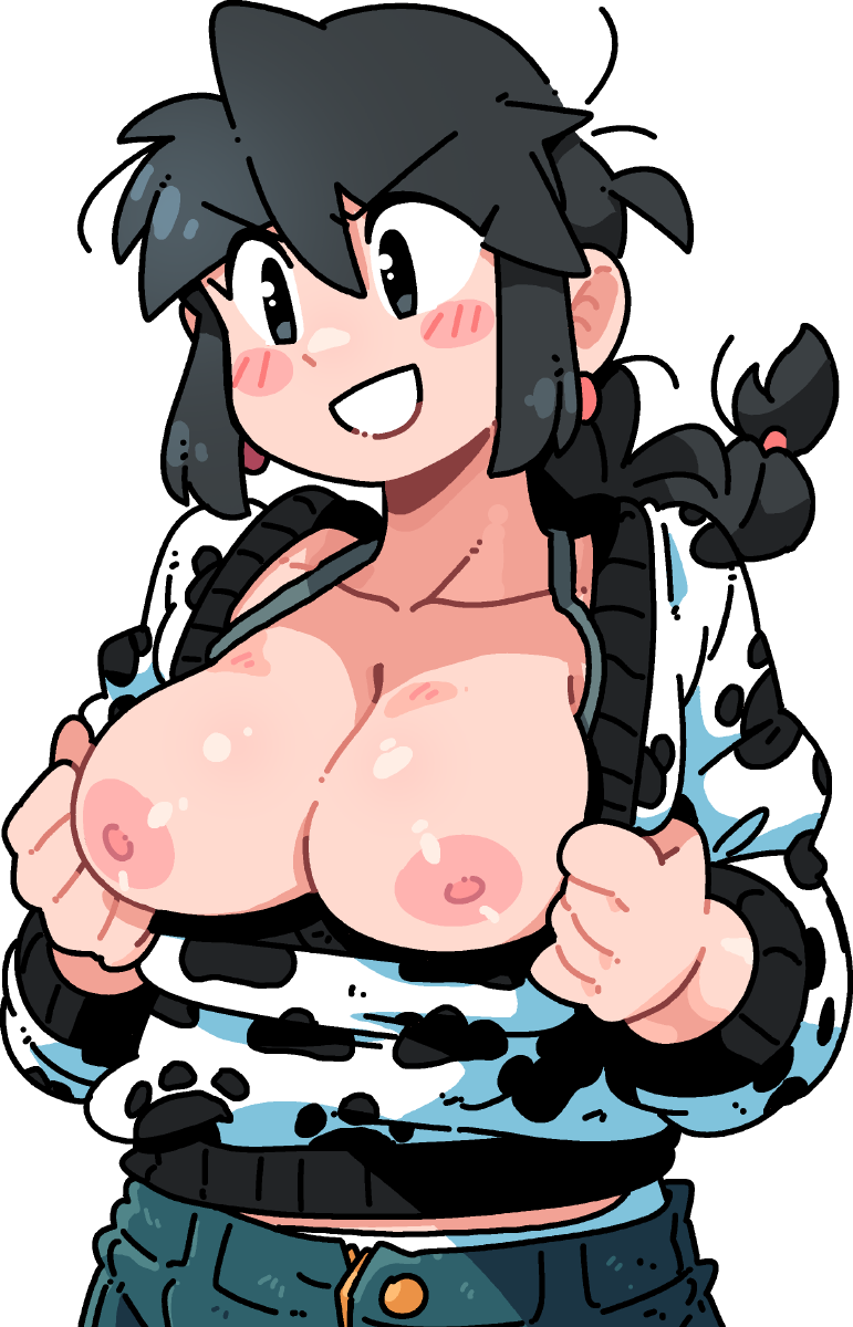 LUCIA SHOWING OFF STICKER!