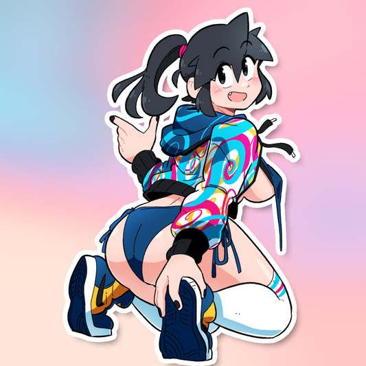LUCIA SWIRLY SHIRT STICKER! (NSFW VARIANTS)