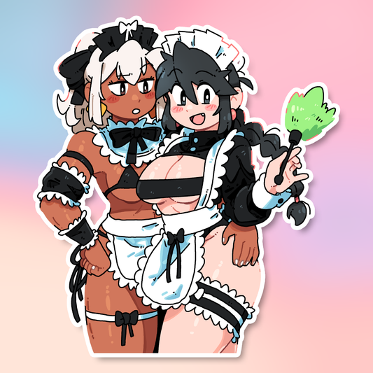 MAID GIRLS STICKER!