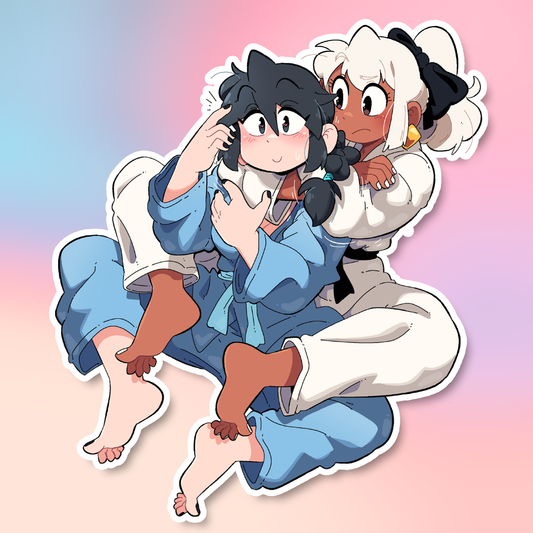 MIA CHOKING LUCIA STICKER!