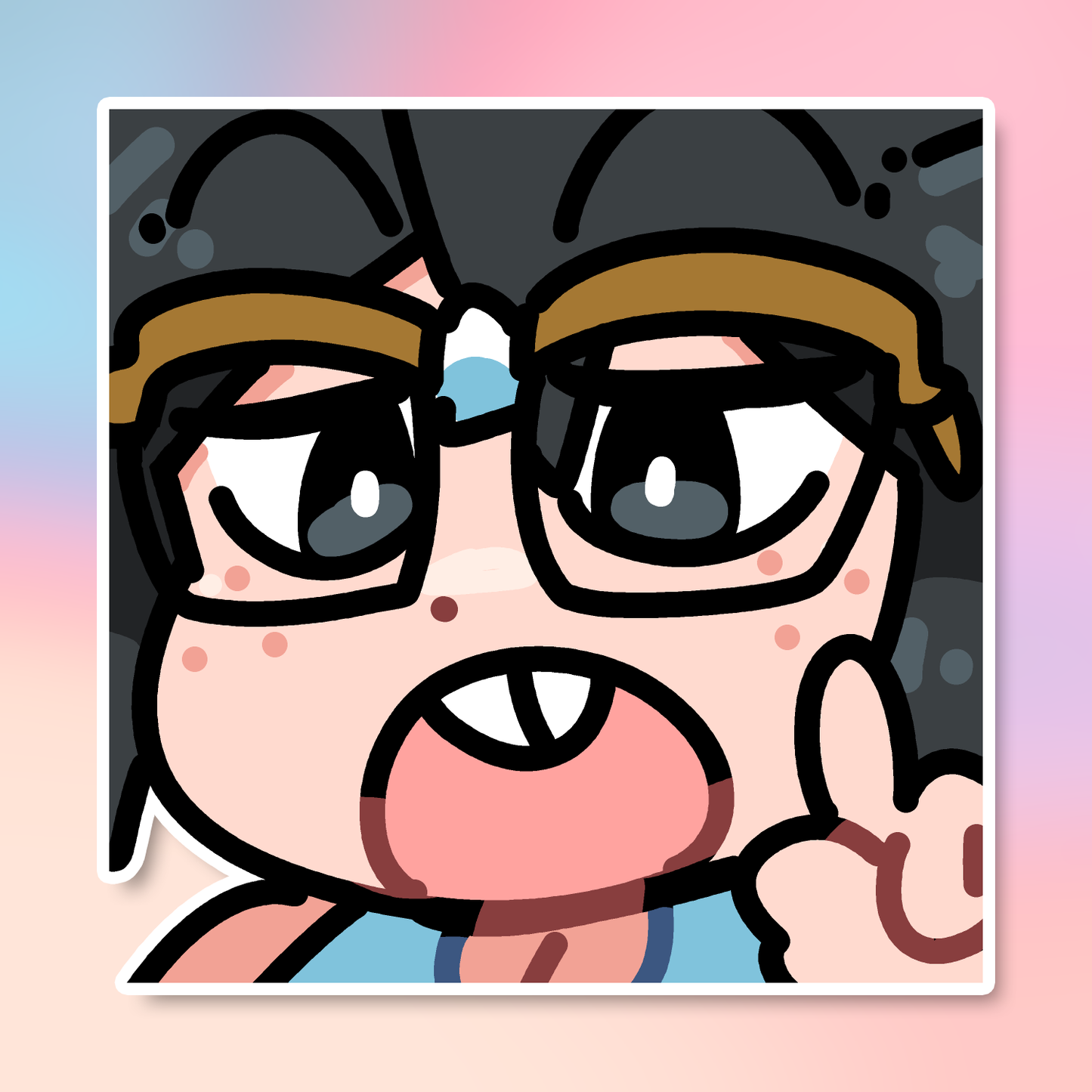 NERD LUCIA EMOTE STICKER!