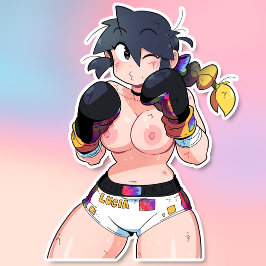 LUCIA BOXER STICKER! (NSFW)