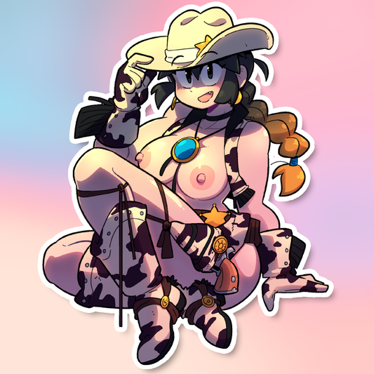 LUCIA COWBOY STICKER! (NSFW)
