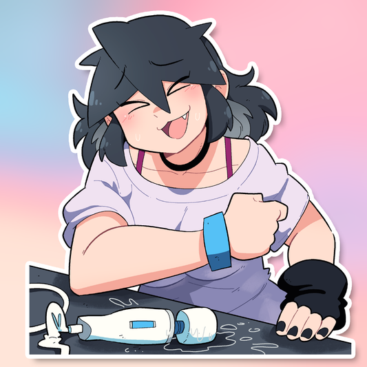 LUCIA FIVE BOOMS STICKER! (NSFW)