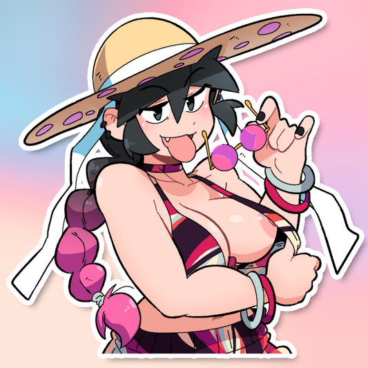 LUCIA TONGUE OUT STICKER! (NSFW)